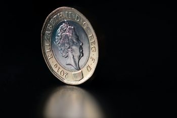 A pound coin.